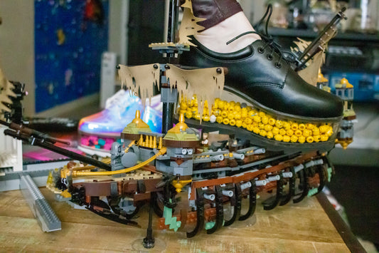 Walking on LEGO - LEGO Brick Filled Platform Shoes