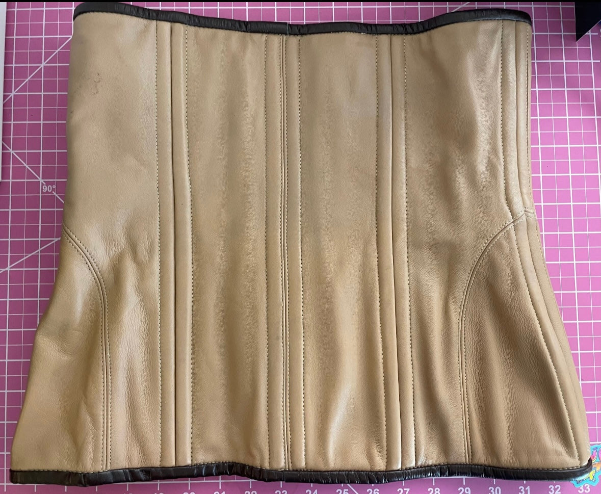 Witcher 3 Ciri Cosplay Corset - Real Lambskin Leather with Steel Boning