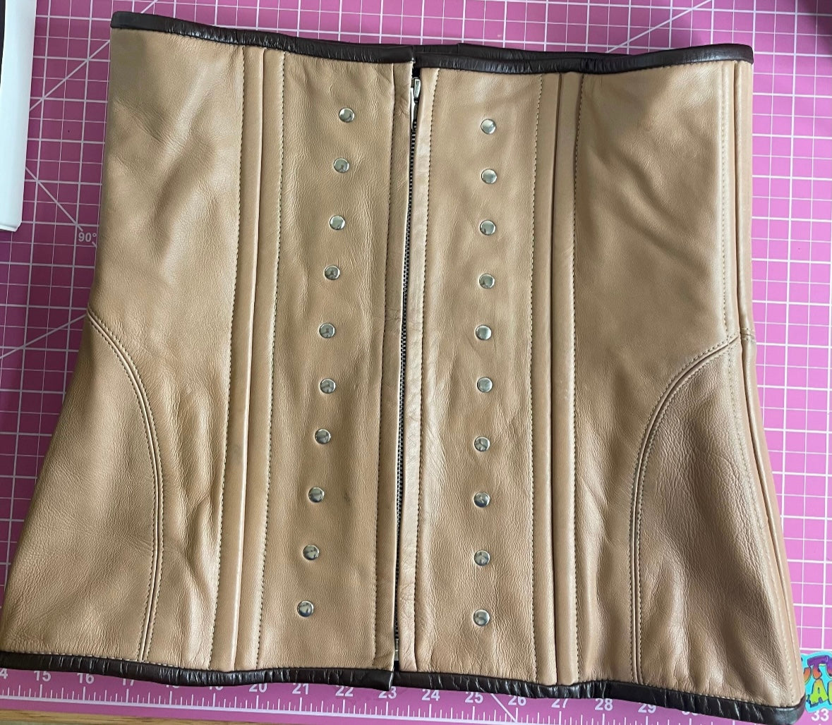 Witcher 3 Ciri Cosplay Corset - Real Lambskin Leather with Steel Boning